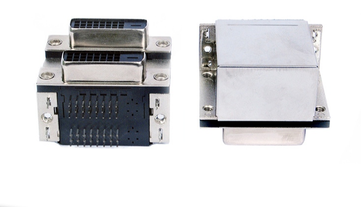 双层DVI 24+1母铆合斜背式