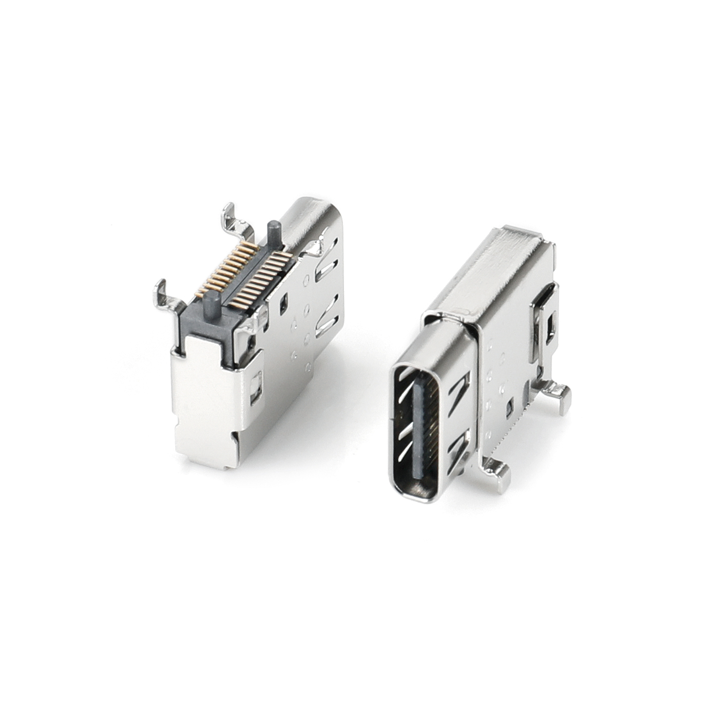 USB4 Type C 母座 24P侧插型(双壳）