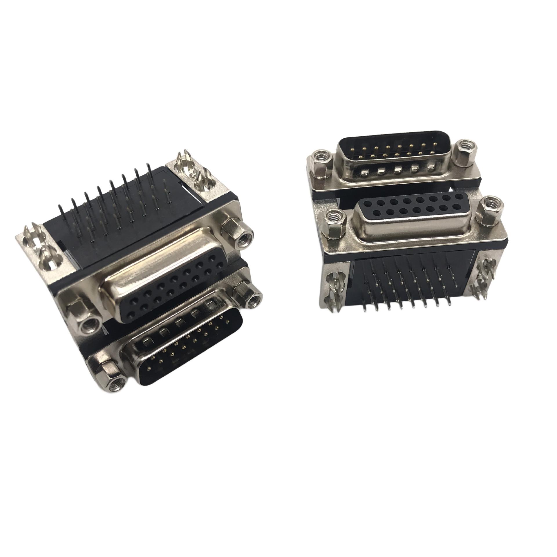 双层DR 15公+15母铆锁