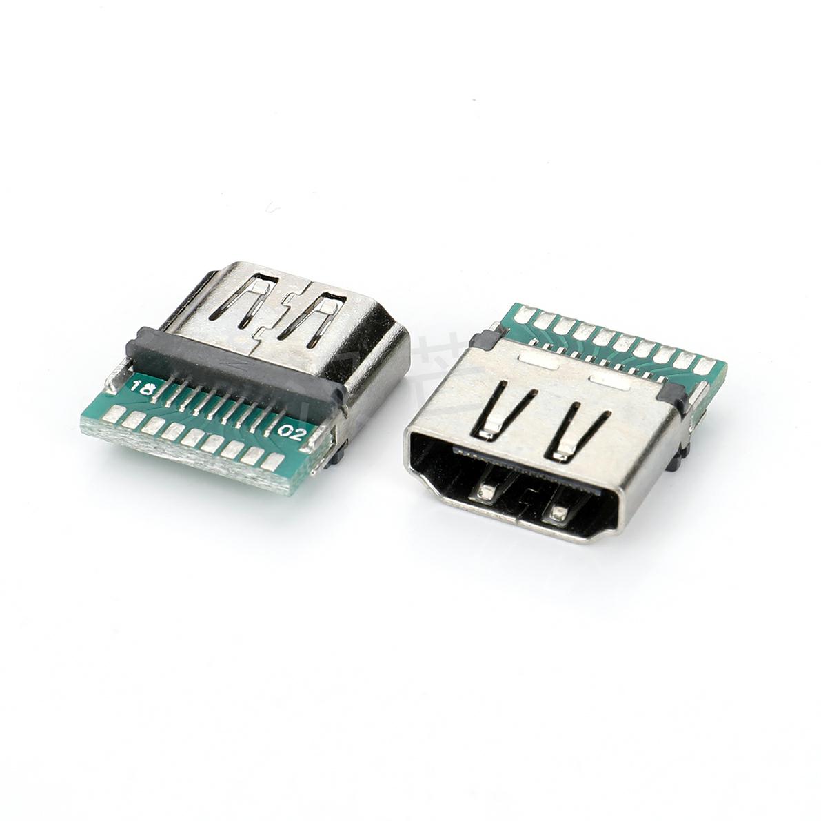 HDMI A母夹板带板