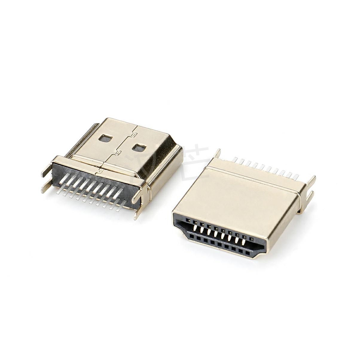 HDMI A公夹板直针型