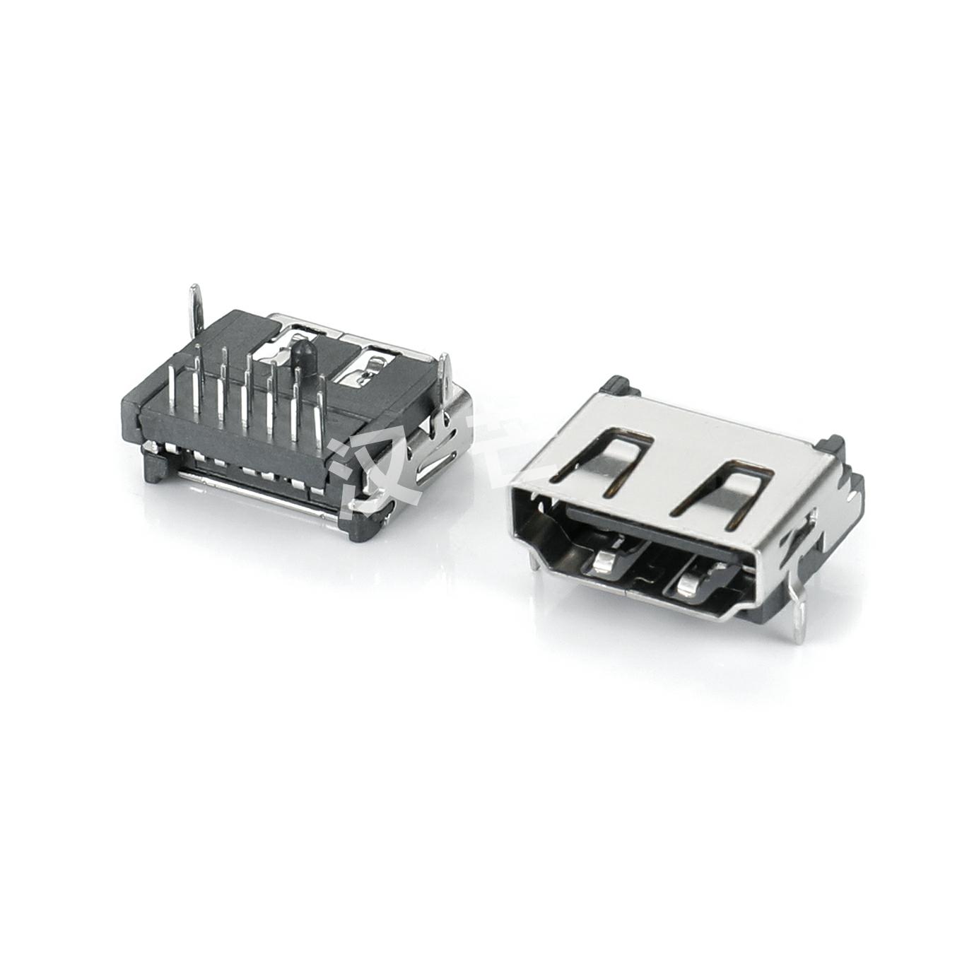 HDMI A型90度三排DIP型