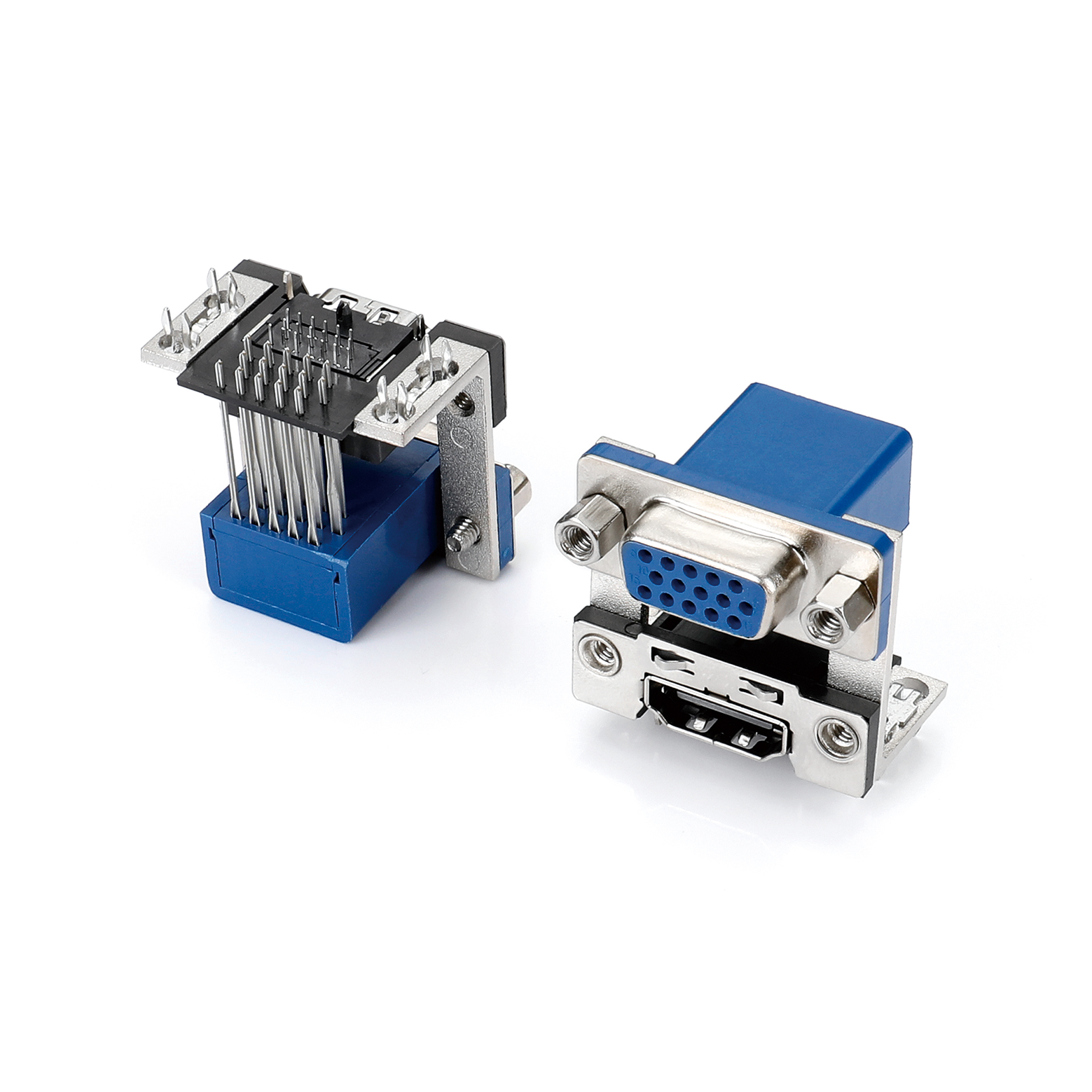 HDR 15母+HDMI 双层铆锁  