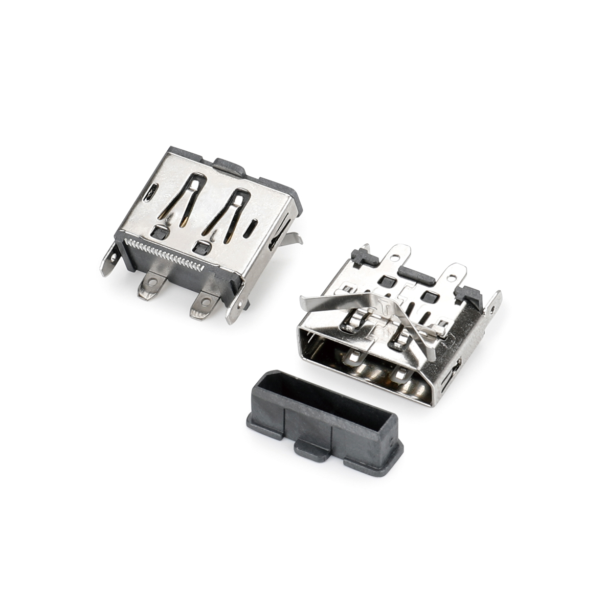 直立式DP母座SMT带反向弹片