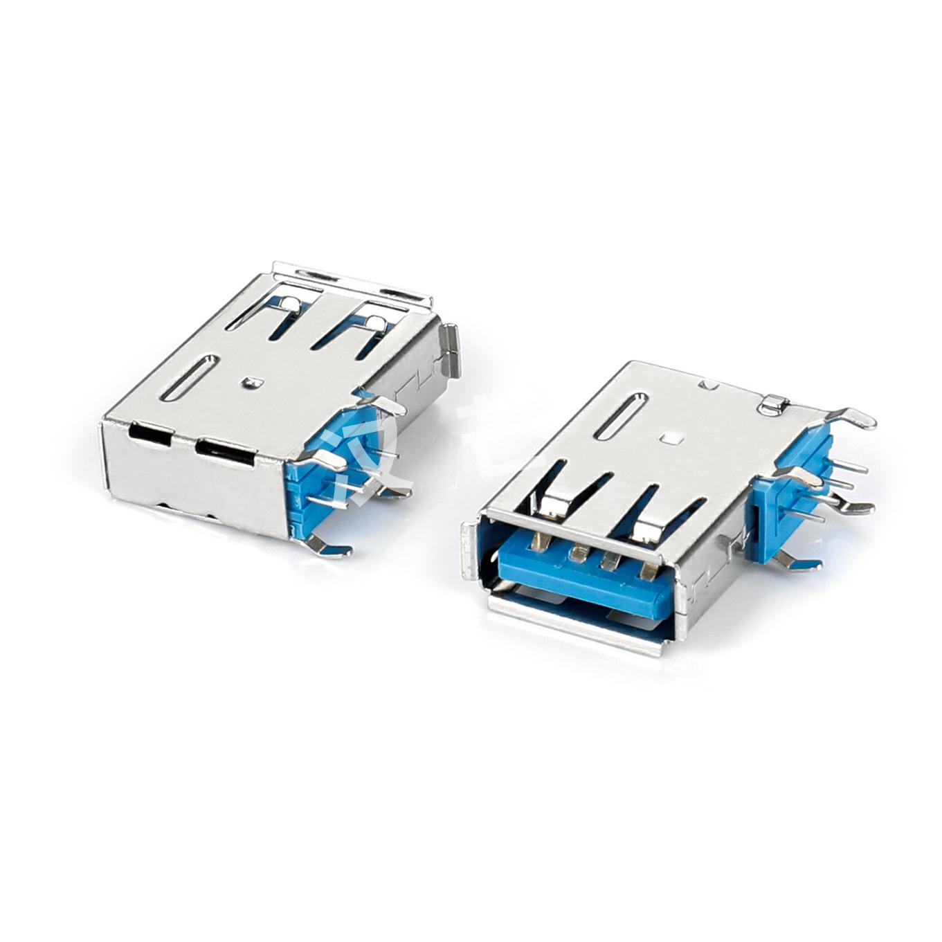 USB 2.0 A母90度侧插型