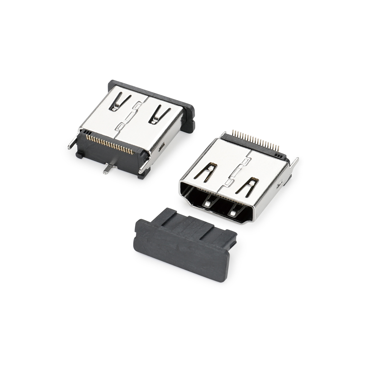 直立式HDMI 19PIN母座 H=15MM