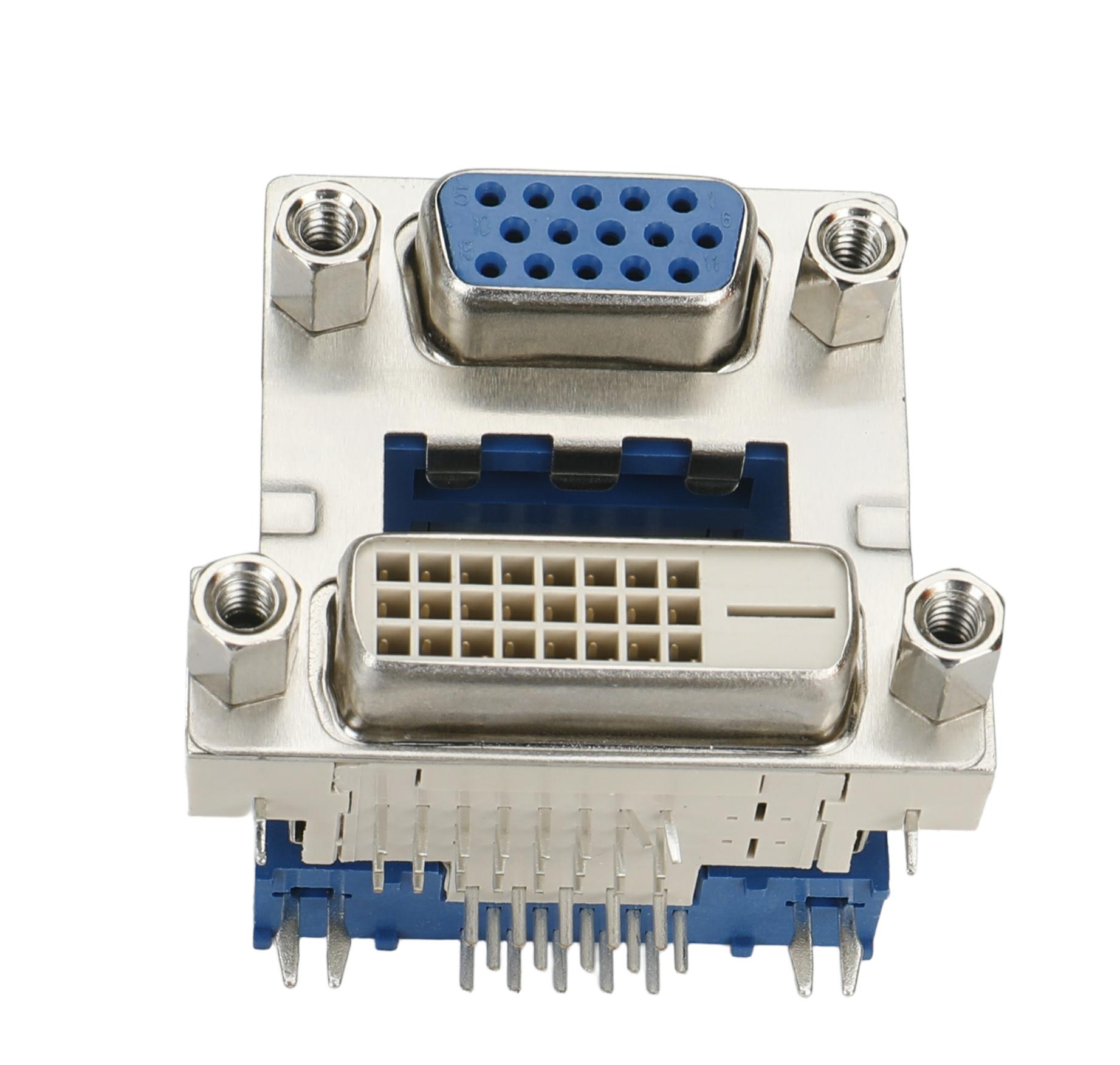 HDR 15母+DVI 24+1 无挖洞 