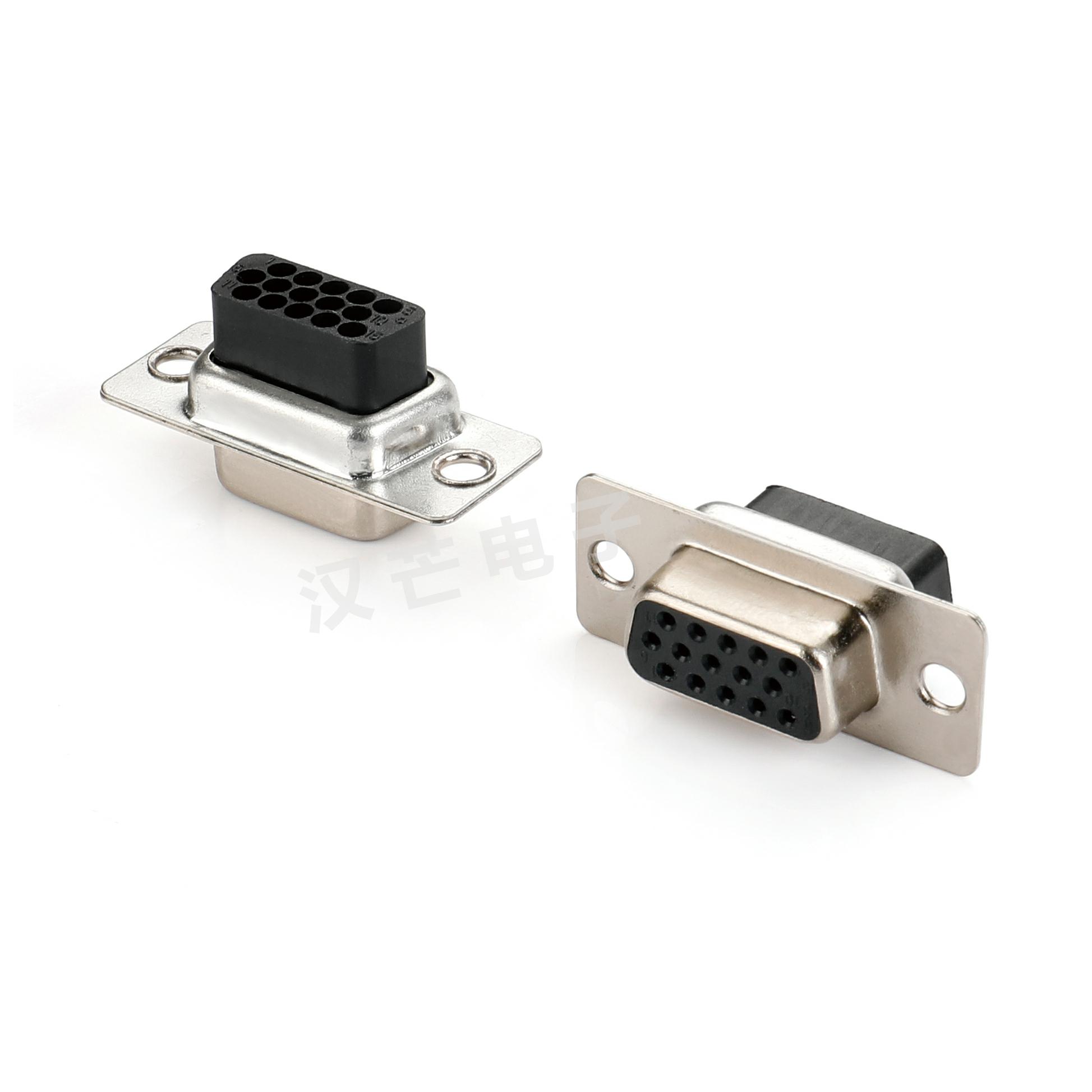 Dsub 打端式crimp 三排15母光孔