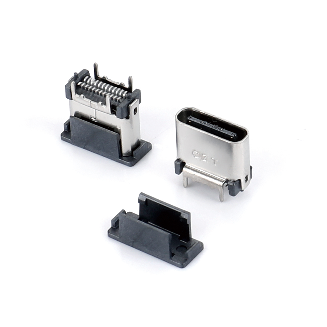 TYPE C 24P母头立贴6.5H